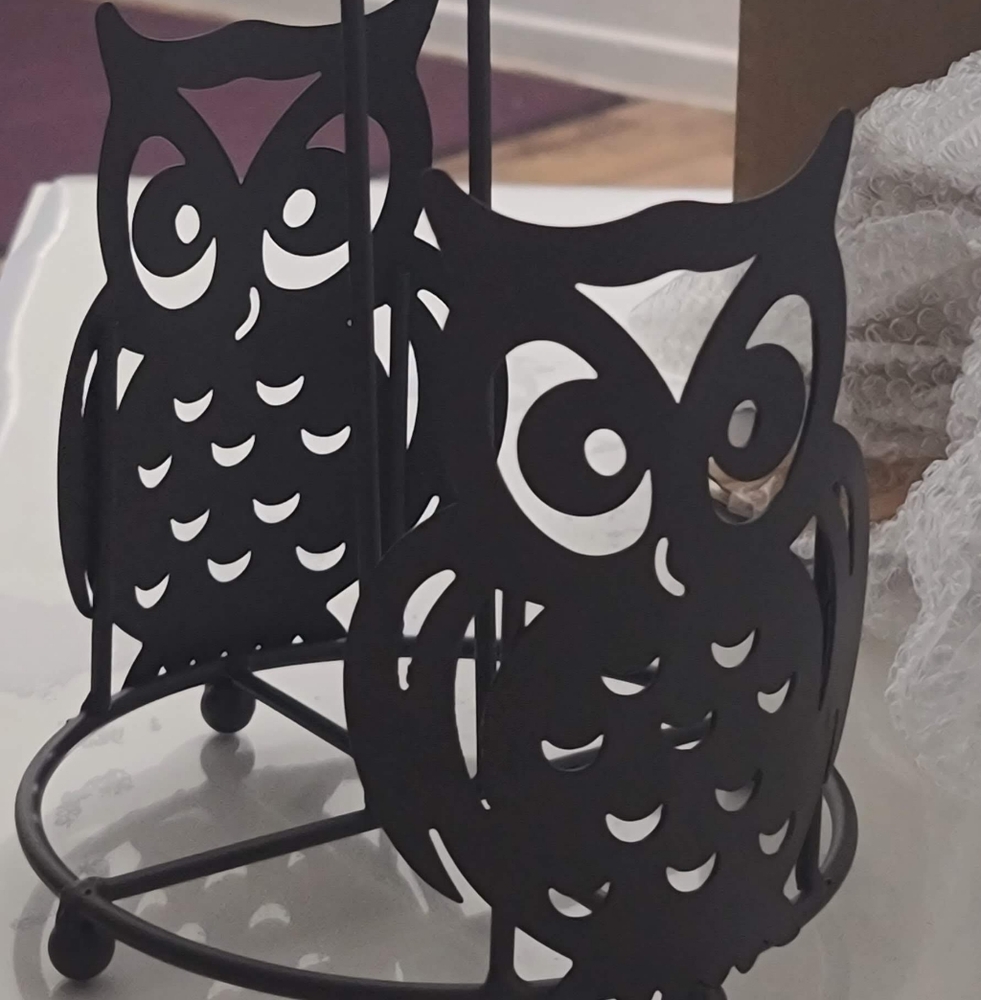 Home-X Owl theme paper towel holder